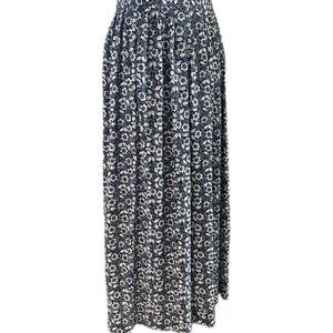 90s Design by Pat Argenti Silk floral maxi skirt size 6